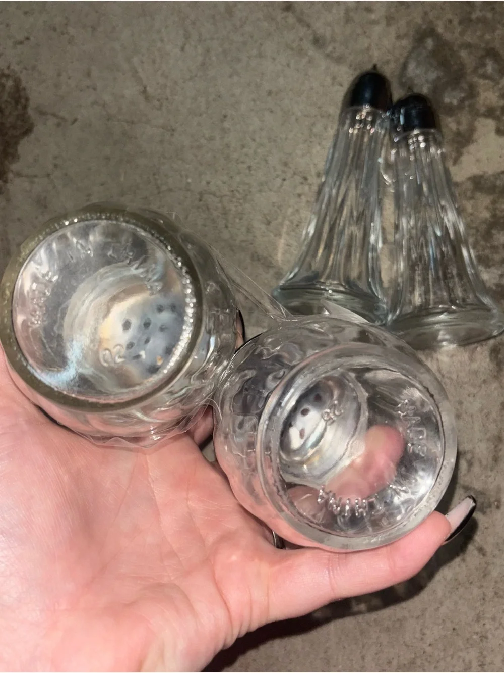 Vintage Glass Salt and Pepper Shakers Bundle Lot
